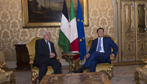 Mattarella e Renzi incontrano Abu Mazen: fatto il punto su Stato palestinese
